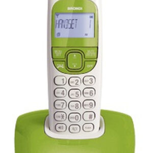 10273212.jpg BRONDI TELEFONO CORDLESS NICE BIANCO/VERDE