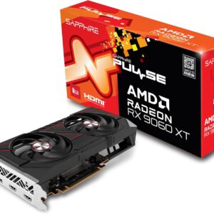 SAPPHIRE VGA RADEON RX 9060 XT, PULSE AMD RADEON RX 9060 XT GAMING OC, 8GB DUAL HDMI / DP LITE