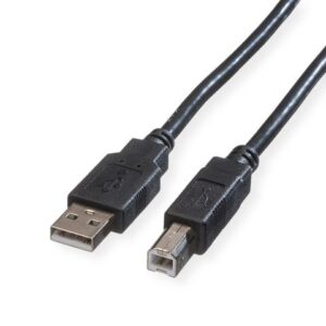 11448818ICE_.jpeg ROLINE GREEN CAVO USB2.0, A - B, M/M, BLACK, 1.8M