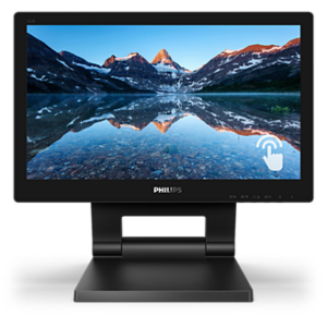162B9TICE_.png PHILIPS MONITOR TOUCH 15,6 1366x768, IP54, 1O PUNTI TOCCO, VGA/DVI/DP/HDMI, MULTIMEDIALE