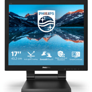 172B9TLICE_.jpg PHILIPS MONITOR TOUCH 17 LED TN 5:4 1280x1024 1MS 250 CDM, IP65, VGA/DVI/DP/HDMI, MULTIMEDIALE