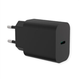 VALUE CARICATORE DA PARETE 1 PORTA TYPE C 25W NERO