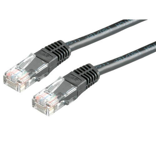21150535ICE_.jpg ROLINE CAVO DI RETE UTP PATCHCORD CAT.5E/CLASSE D, NERO, 1M