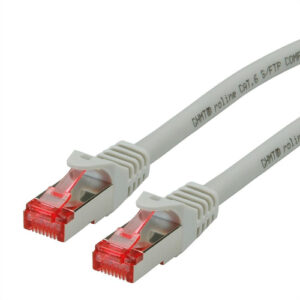 21152607ICE_.jpg ROLINE CAVO S/FTP, PIMF, PATCHCORD CAT.6, COMPONENT LEVEL, LSOH, GREY, 10M