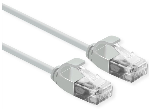 21153900ICE_.jpg ROLINE CAVO DI RETE UTP DATA CENTER PATCHCORD CAT.6A/CLASSE EA, LSOH, SLIM, GRIGIO, 0.15M