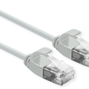 ROLINE CAVO DI RETE UTP DATA CENTER PATCHCORD CAT.6A/CLASSE EA, LSOH, SLIM, GRIGIO, 0.3M