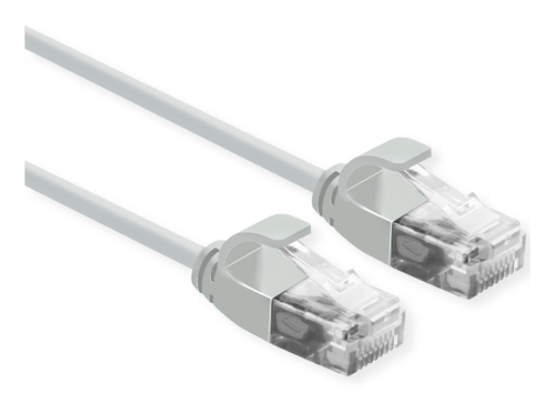 21153902ICE_.jpg ROLINE CAVO DI RETE UTP DATA CENTER PATCHCORD CAT.6A/CLASSE EA, LSOH, SLIM, GRIGIO, 0.5M
