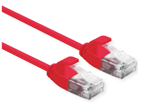 21153915ICE_.jpg ROLINE CAVO DI RETE UTP DATA CENTER PATCH CORD CAT.6A (CLASSE EA) LSOH SLIM 2 M ROSSO