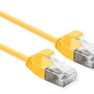 21153923ICE_.jpg ROLINE CAVO UTP DATA CENTER PATCHCORD CAT.6A, CLASS EA, LSOH, SLIM, GIALLO, 1M
