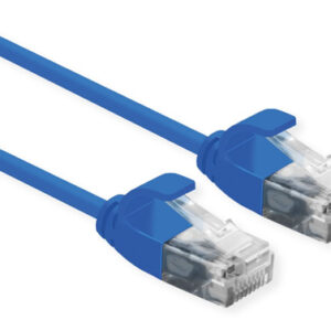 21153946ICE_.jpg ROLINE CAVO DI RETE UTP DATA CENTER PATCH CORD CAT.6A (CLASSE EA) LSOH SLIM 3 M BLU