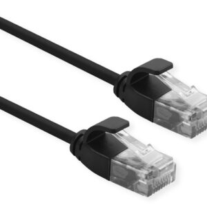 21153951ICE_.jpg ROLINE CAVO UTP DATA CENTER PATCHCORD CAT.6A/CLASS EA, LSOH, SLIM, NERO, 0.3M