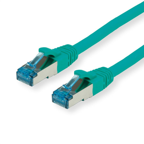 VALUE CAVO S/FTP (PiMF) PATCHCORD CAT 6A, CLASS EA, VERDE, 1,5M - ROLINE