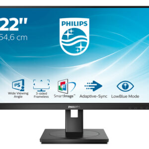 PHILIPS MONITOR 21,5 LED IPS 16:9 FHD 4MS 250 CD/M, VGA/DVI/DP/HDMI, MULTIMEDIALE