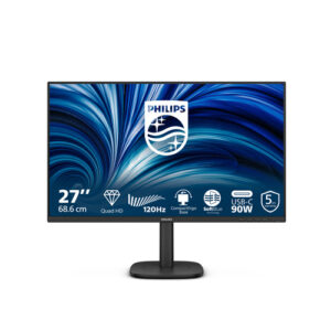 27B2U3601ICE_.jpg PHILIPS MONITOR 27 LED IPS QHD 16:9 4MS 350 CDM 120hz, PIVOT, VGA/DP/HDMI, USB-C, MULTIMEDIALE