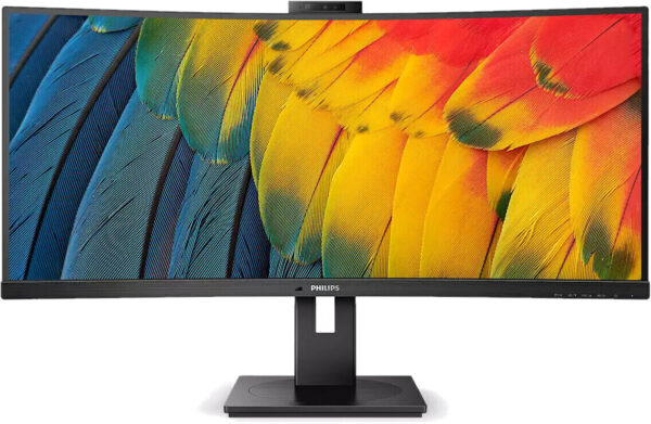 34B1U5600CH.jpg PHILIPS MONITOR CURVO 34 LED VA ULTRA WIDE 3440X1440 21:9 4MS 350 CDM, USB-C DOCK, WEBCAM, REG ALTEZ, MULTIMEDIALE