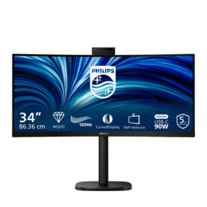 34B2U3600CHICE_.jpg PHILIPS MONITOR CURVO 34 LED VA WQHD 21:9 4MS 300 CDM, REG ALTEZZA, WEBCAM, DP/HDMI, MULTIMEDIALE