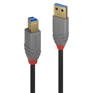 36743ICE_.jpg LINDY Cavo USB 3.2 Tipo A a B, 5 Gbit/s, Anthra Line, 3m