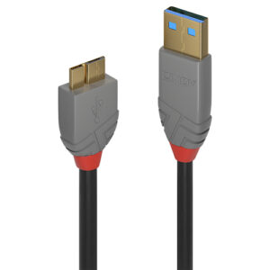 36765ICE_.jpg LINDY CAVO USB 3.2 TIPO A A MICRO-B, 5 GBIT/S, ANTHRA LINE, 0.5M