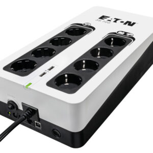 3S700D.jpg EATON 3S UPS DIN, 700 VA, 420 W, INGR: SCHUKO, USC. (4) SCHUKO (4) SCHUKO SOLO SURRGE, COM. USB, TOW