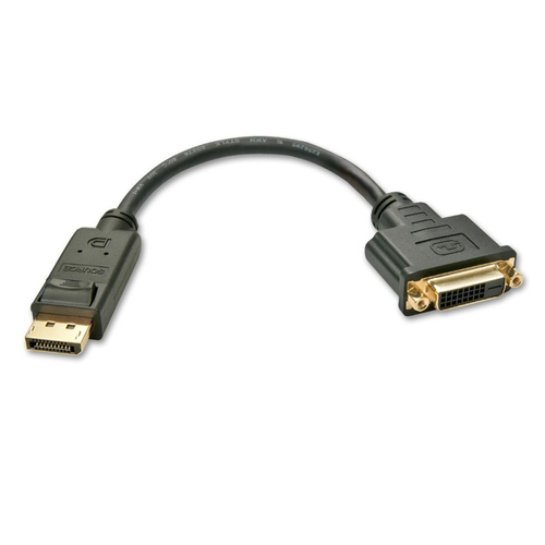 41004.jpg LINDY ADATTATORE CAVO DISPLAYPORT/DVI-D, M/F, ATTIVO, 15CM