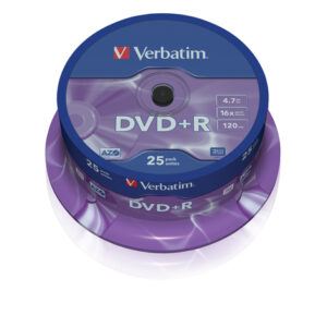 VERBATIM 25 DVD+R 4,7GB AZO 16X CAKE