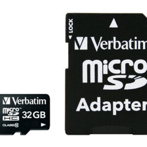 44083.jpg VERBATIM MICRO SDHC 32GB CLASSE 10 + ADATTATORE