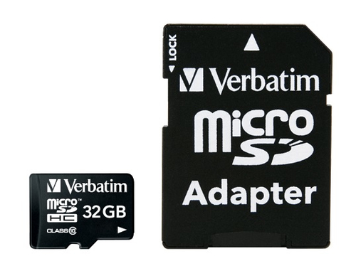 44083.jpg VERBATIM MICRO SDHC 32GB CLASSE 10 + ADATTATORE