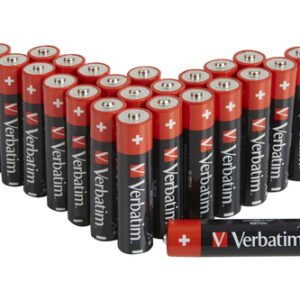 VERBATIM ALKALINE BATTERY AA  24-PACK (BOX)