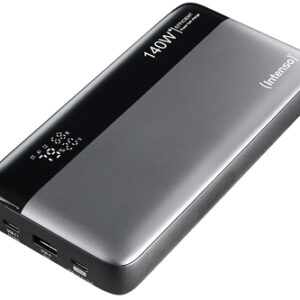 INTENSO POWER BANK HE25000  140 W, CARICA FINO 3 DISPOSITIVI, GRIGIO NERO