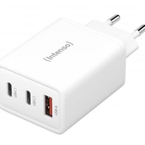 INTENSO ALIMENTATORE FAST 65W 1 ENTRATA USB A + 2 ENTRATE USB C GAN