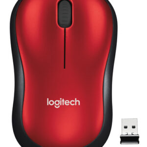 910002237ICE_.jpg LOGITECH WIRELESS MOUSE M185 OTTICO, USB, COLORE ROSSO