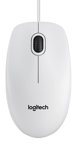 910003360.jpg LOGITECH MOUSE OTTICO USB B100 BIANCO RETAIL, 800 DPI
