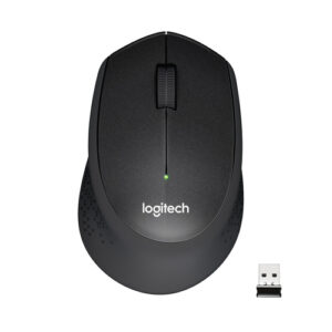 910004909ICE_.jpg LOGITECH MOUSE M330 WIRELESS ERGONIMICO, 2 TASTI NERO