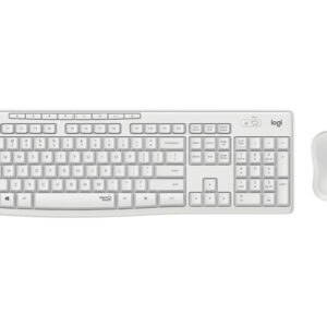 920009821ICE_.jpg LOGITECH BUNDLE TASTIERA WIRELESS+MOUSE DESKTOP MK295 SILENT COMBO, USB, LAYOUT ITA, COLORE BIANCO