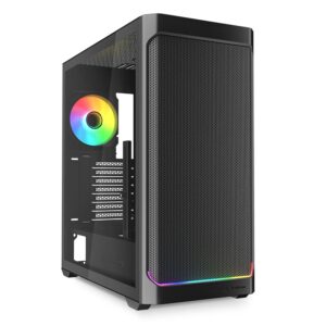 AK4WATXBLACK.jpg SHARKOON CASE AK4W ATX RGB STRIP BLACK