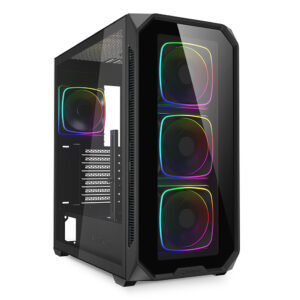 AK5GRGBATXBLACK.jpg SHARKOON CASE AK5G RGB ATX BLACK