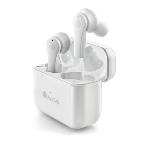 ARTICABLOOMWHITE.jpg NGS AURICOLARI STEREO BLUETOOTH 5.1 ARTICA BLOOM + BASE DI RICARICA + Touch sensor + Vivavoce WHITE