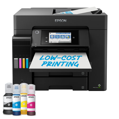 C11CJ29406ICE_.jpg EPSON MULTIFUNZIONE INK A4 COLORE, ECOTANK ET-5855, 25PPM, FRONTE/RETRO, ADF, USB/LAN/WIFI, 4 IN 1