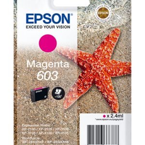 C13T03U34010ICE_.png EPSON CARTUCCIA INK MAGENTA, STELLA MARINA, 603