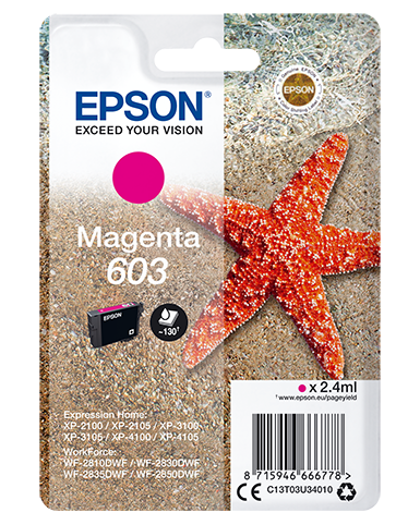 C13T03U34010ICE_.png EPSON CARTUCCIA INK MAGENTA, STELLA MARINA, 603
