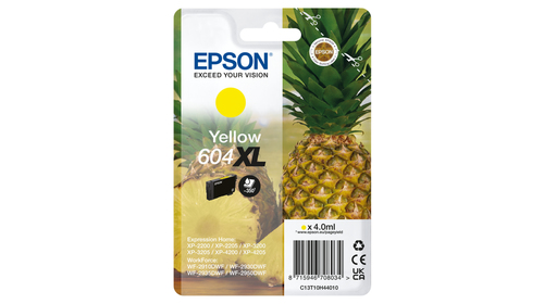 C13T10H44010ICE_.jpg EPSON CART. INK GIALLO, ANANAS 604XL