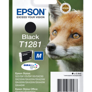 C13T12814012.jpg EPSON CART INK NERO STYLUS S22/SX125/SX420W/SX130, SERIE M VOLPE