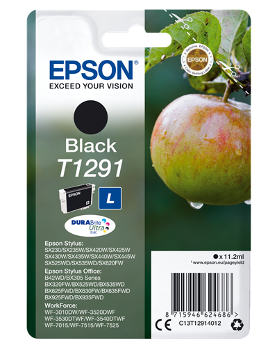 C13T12914012.jpg EPSON CART INK NERO BX 305F 320FW SX420W 425W, SERIE L MELA