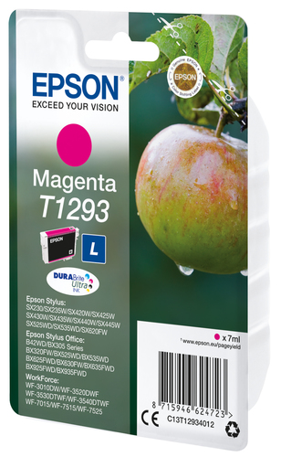 C13T12934022ICE_.jpg EPSON CART INK MAGENTA T1293 (Apple / Mela)