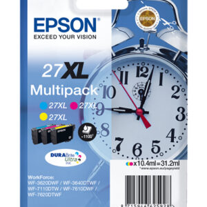 C13T27154012.jpg EPSON CART. INK MULTIPACK COLORE XL GIALLO + CIANO + MAGENTA PER WF-3620/3640/7110/7610/7620 SERIE SVEGLIA
