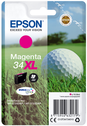 C13T34734010ICE_.jpg EPSON CART. INK MAGENTA 34XL SERIE PALLINA DA GOLF