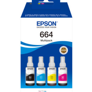 C13T664640ICE_.jpg EPSON CART INK 664 ECOTANK 4-COLOUR MULTIPACK