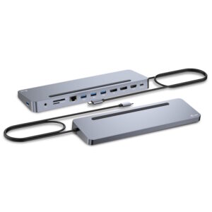 C31FLAT2PDPRO.jpg I-TEC DOCKING STATION USB-C METAL ERGONOMIC DISPLAY CON POWER DELIVERY 100W