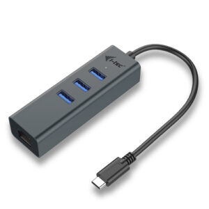 C31METALG3HUBICE_.jpg I-TEC CAVO USB-C METAL HUB 3 PORT+GIGABIT ETHERNET ADAPTER