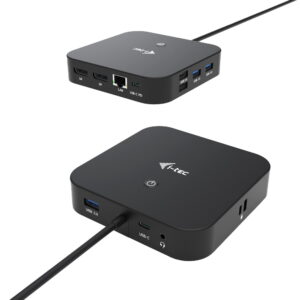 C31TRI4KDPDPRO100.jpg I-TEC DOCKING STATION USB-C HDMI DUAL DP WITH POWER DELIVERY 100W + UNIVERSAL CHARGER 112W